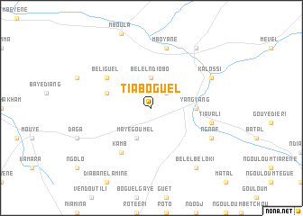 map of Tiaboguel