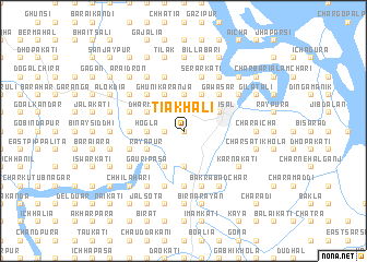map of Tiākhāli