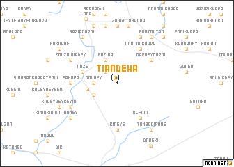 map of Tiandewa