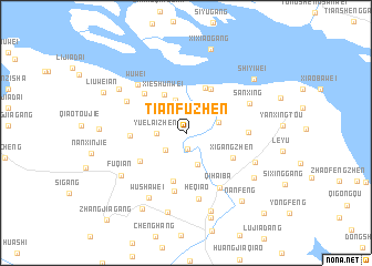 map of Tianfuzhen