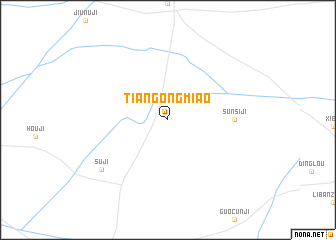 map of Tiangongmiao