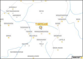 map of Tiangué