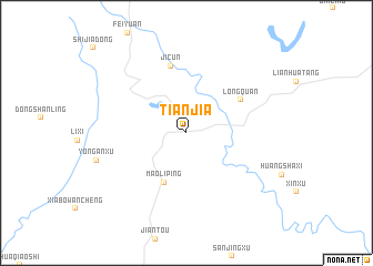 map of Tianjia