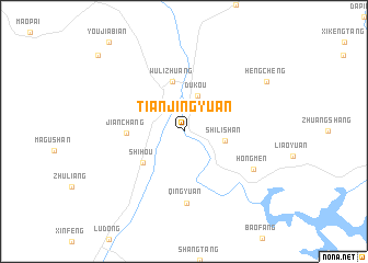 map of Tianjingyuan