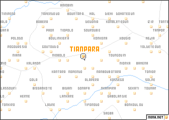 map of Tianpara