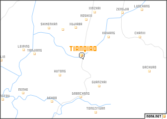 map of Tianqiao