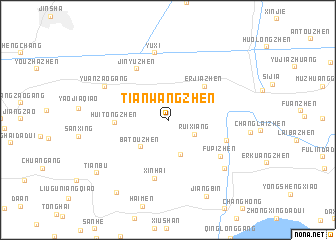 map of Tianwangzhen