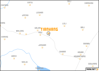 map of Tianwang