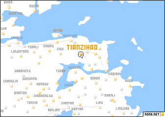 map of Tianzihao