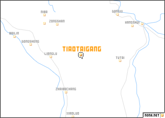 map of Tiaotaigang