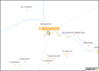 map of Tiaouanine