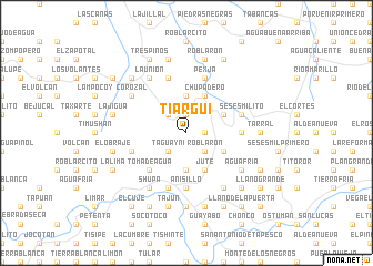 map of Tiargüí