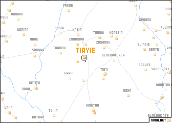 map of Tiayie