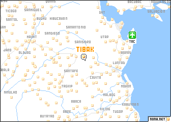 map of Tibak
