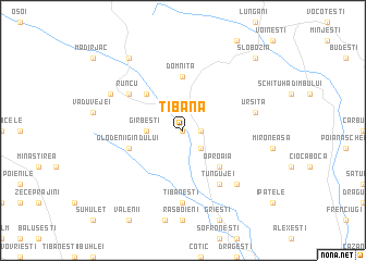 map of Ţibana