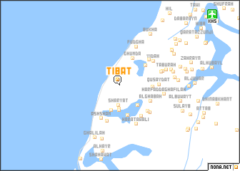 map of Tībāt