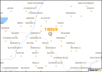 map of Tibava