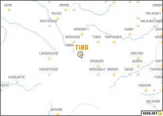 map of Tiba