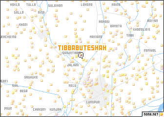 map of Tibba Bute Shāh