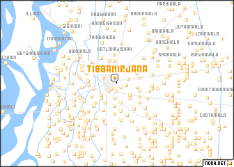 map of Tibba Mirjāna