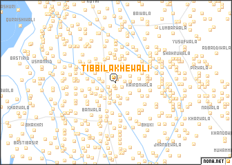 map of Tibbi Lākhewāli