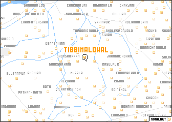 map of Tibbi Mālowāl