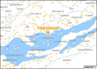 map of Tibbi Waddān
