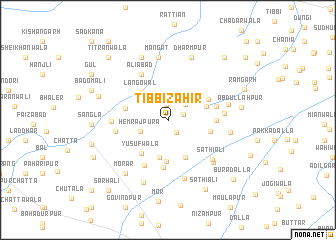 map of Tibbi Zahīr