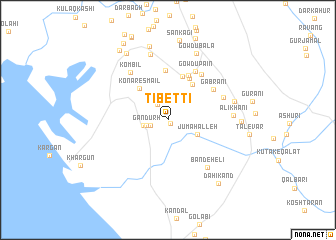 map of Tībettī