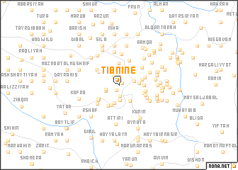 map of Tibnîne