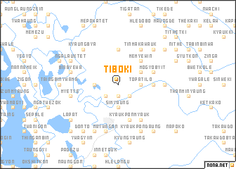 map of Tiboki