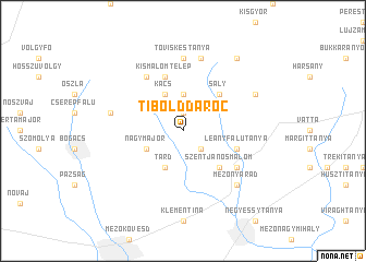 map of Tibolddaróc