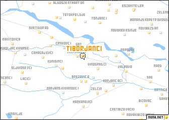 map of Tiborjanci