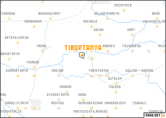 map of Tibortanya