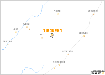 map of Tibowehn