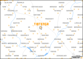 map of Tibtenga