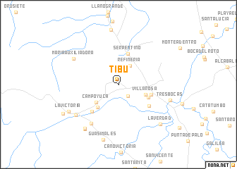map of Tibú
