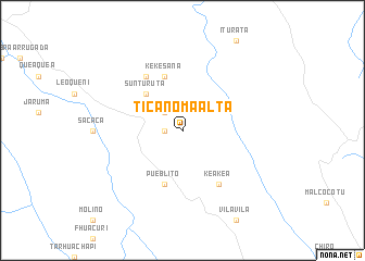 map of Ticanoma Alta