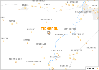 map of Tichenal
