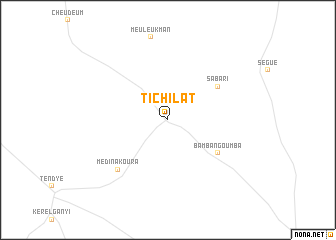 map of Tichilât