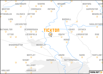 map of Tickton