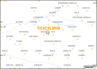 map of Ticu-Colonia