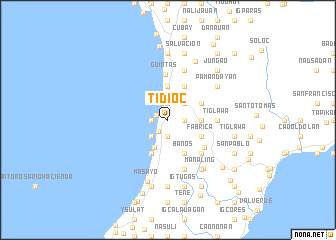 map of Tidioc