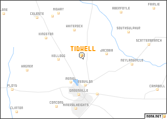 map of Tidwell