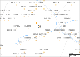map of Tiébé