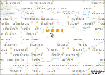 map of Tiefbrunn