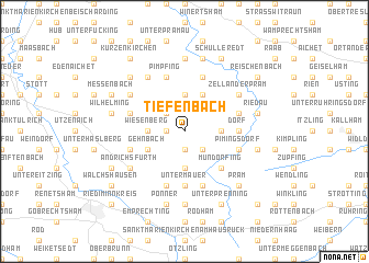 map of Tiefenbach