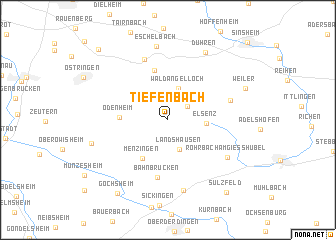 map of Tiefenbach