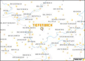 map of Tiefenbach