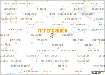 map of Tiefengruben